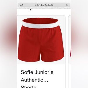 Red Soffe shorts
